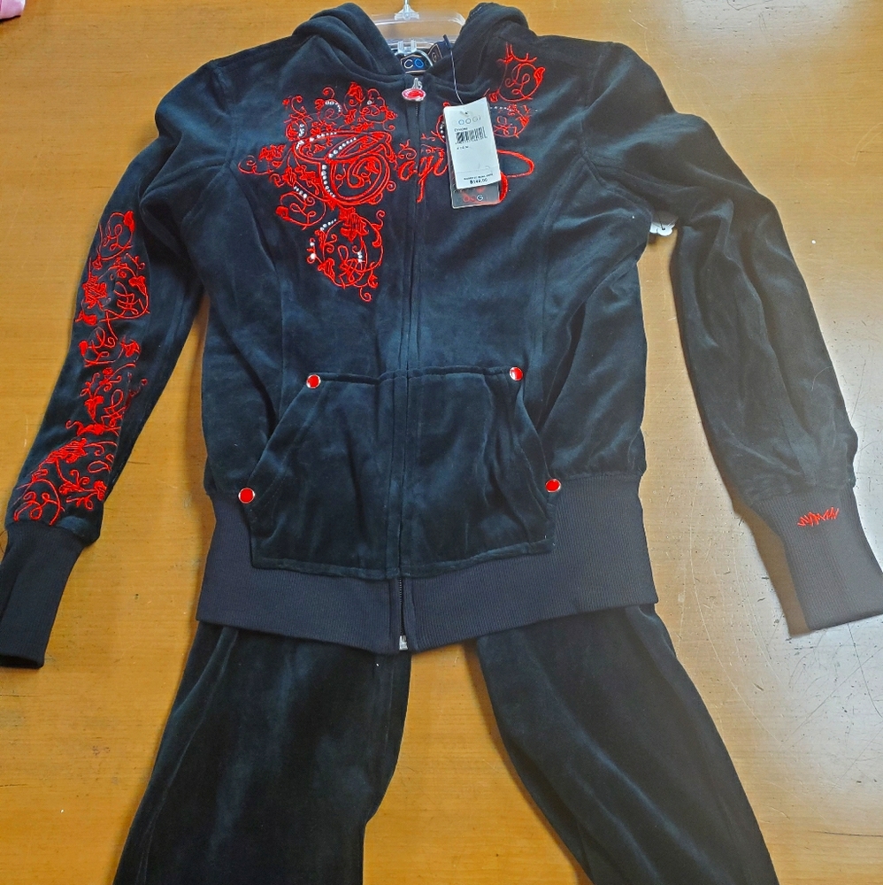 Coogi jump suit set size medium